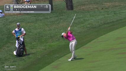 Jacob Bridgeman makes birdie on No. 4 at BMW Championship