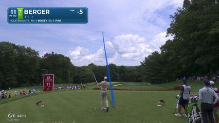 Daniel Berger nearly aces No. 11, sets up birdie at Travelers