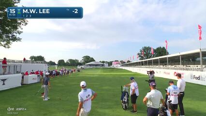 Min Woo Lee makes birdie on No. 15 at Rocket Classic