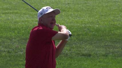 Billy Mayfair makes birdie on No. 18 at Galleri Classic