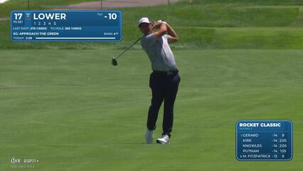 Justin Lower makes birdie on No. 17 at Rocket Classic