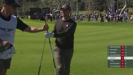 Adam Scott hits 161-yard approach to 6 feet, sets up birdie on No. 7 at The Genesis