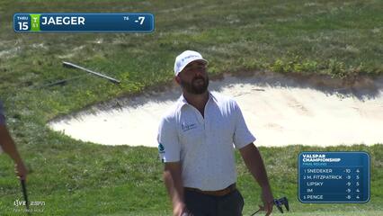Stephan Jaeger drains 18-foot birdie putt on No. 15 at Valspar