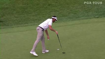 Chase Seiffert makes birdie on No. 15 at Barbasol