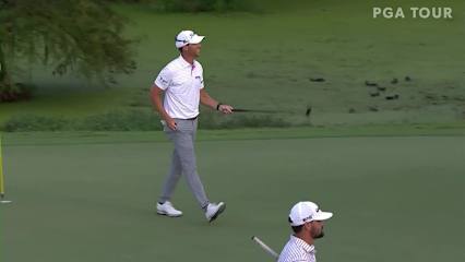 Andy Ogletree makes birdie on No. 16 at Sanderson Farms