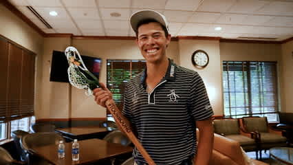 Johnny Keefer surprised with #TOURBound lacrosse stick after winning NV5 Invitational