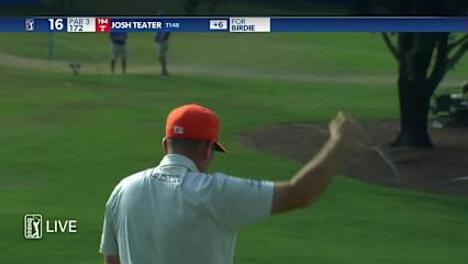 Josh Teater's nice tee shot leads to birdie at Wyndham