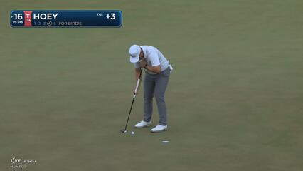 Rico Hoey sinks 2-foot birdie putt on No. 16 at THE PLAYERS