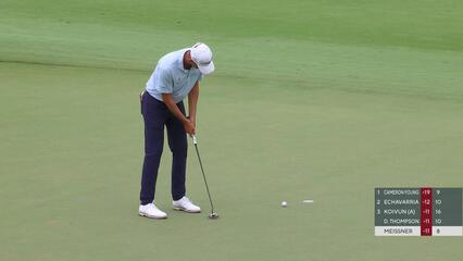 Mac Meissner knocks in short birdie putt at Wyndham