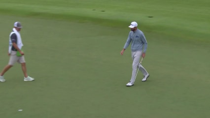 Nicholas Lindheim holes 30-footer for birdie at The RSM Classic