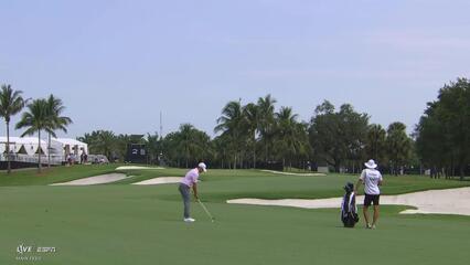 Pierceson Coody sinks 25-foot birdie putt on No. 2 at Cadillac