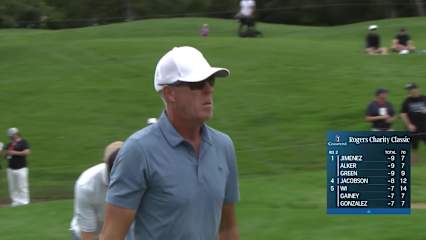 Richard Green makes birdie on No. 9 at Rogers Charity Classic