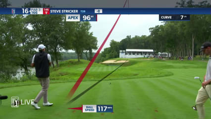 Steve Stricker dials in tee shot to set up birdie at John Deere