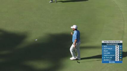 John Parry drains 13-foot birdie putt on No. 9 at Sony Open