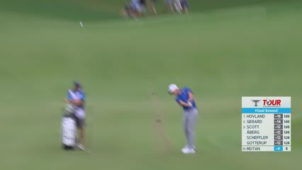 Kristoffer Reitan gets up-and-down from 101 yards for birdie on No. 6 at TOUR Championship