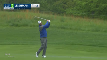 Marc Leishman spins approach to set up birdie at Wells Fargo