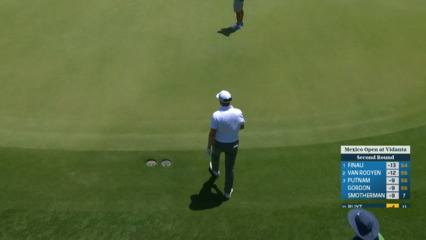Jonas Blixt holes out for 61-foot birdie at Mexico Open