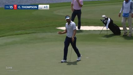 Curtis Thompson's bunker shot sets up birdie at Wyndham