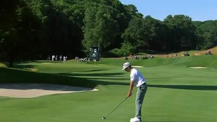 Tim Wilkinson makes birdie on No. 13 in Round 2 at Travelers