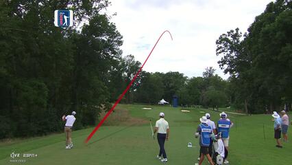 Chesson Hadley makes birdie on No. 3 at Wyndham