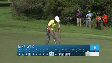 Mike Weir makes birdie on No. 14 at Rogers Charity Classic