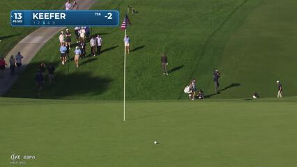 John Keefer hits 117-yard approach to 13 feet, sets up birdie at Farmers