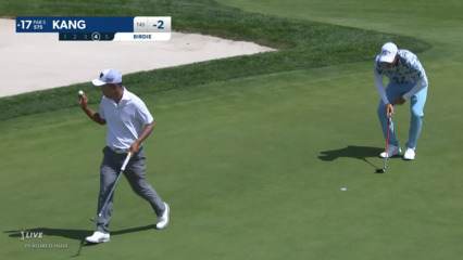 Sung Kang taps in birdie putt at Rocket Mortgage