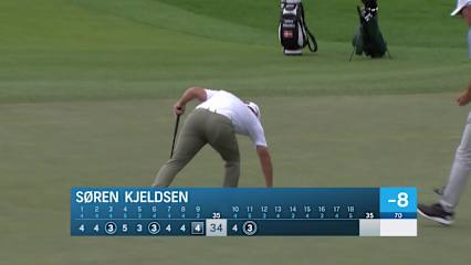Søren Kjeldsen makes eagle putt on No. 11 at Rogers Charity Classic