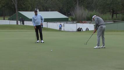 Justin Leonard makes birdie on No. 10 at Simmons Bank Championship