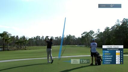 Michael Wright makes birdie on No. 15 at Chubb Classic