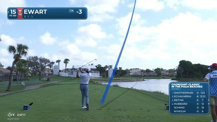 A.J. Ewart hits 163-yard drive to 6 feet, sets up birdie on No. 15