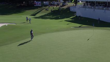 Alex Cejka makes birdie on No. 18 at Dominion Energy Charity Classic