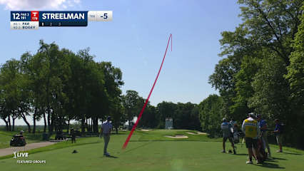 Kevin Streelman makes birdie on No. 12 at John Deere