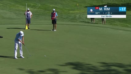Michael Kim makes birdie on No. 16 in Round 4 at Utah Championship