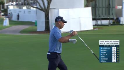 Søren Kjeldsen makes birdie on No. 18 at James Hardie Pro Football Hall of Fame Invitational