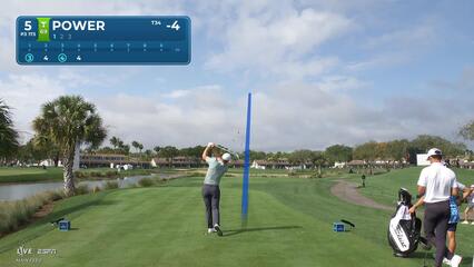 Seamus Power drives 175 yards to 6 feet, sets up birdie on No. 5