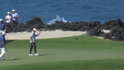 Rocco Mediate holes nice putt for birdie at Mitsubishi