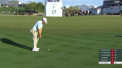 Pierceson Coody taps in from 2 feet for birdie on No. 17 at WM Phoenix Open