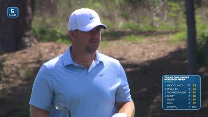 Chris Gotterup hits 103-yard approach to 11 feet, sets up birdie on No. 5 at Texas Children's