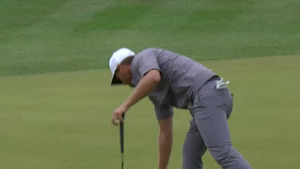 Lucas Bjerregaard makes birdie on No. 14 at WGC-Match Play