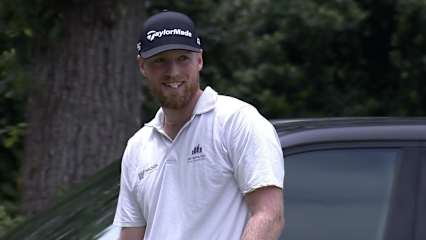 Pontus Nyholm NEARLY aces No. 17 at BMW Charity Pro-Am