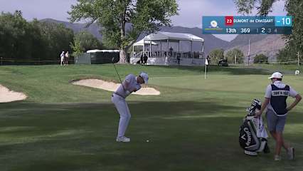 Adrien Dumont de Chassart makes birdie on No. 13 at Utah Championship