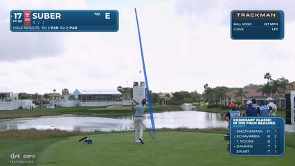 Jackson Suber sinks 18-foot birdie putt on No. 17 at Cognizant Classic