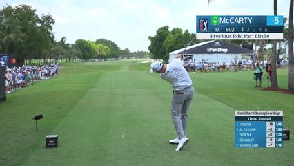 Matt McCarty reaches par-5 No. 1 in two, makes eagle at Cadillac