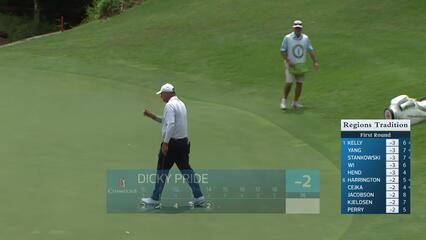 Dicky Pride makes birdie on No. 14 at Regions Tradition