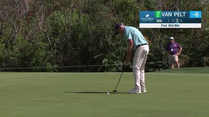 Bo Van Pelt makes birdie on No. 5 at Sanford International
