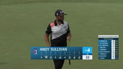 Andy Sullivan sticks tee shot to set up birdie at Barbasol