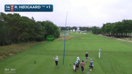 Rasmus Højgaard makes birdie on No. 14 at THE CJ CUP