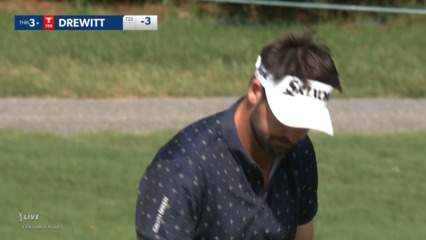 Brett Drewitt's nice tee shot yields birdie at Wyndham