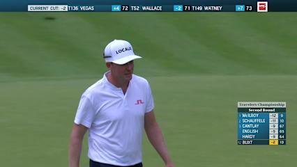 Jonas Blixt sinks a 43-foot eagle putt at Travelers